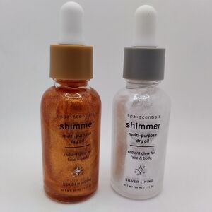 Shimmer Multi-Purpose Dry Oil Set -Golden Hour and Silver Lining By Spa Scential